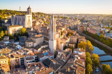 njoy costa brava girona city a brief history aerial view of the old town