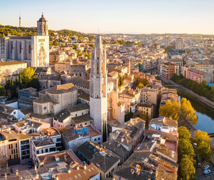 njoy costa brava girona city a brief history aerial view of the old town
